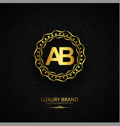 Luxury Brand Letter Ab Design