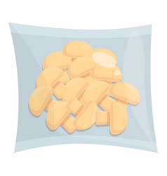 Nuts Pack Icon Cartoon Vacuum Bag