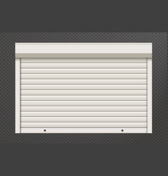 White Closed Roller Garage Shutter Door