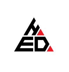 Hed Triangle Letter Logo Design