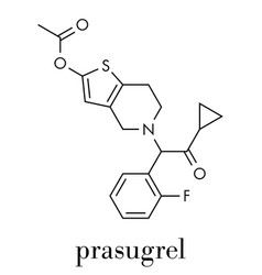 Prasugrel Platelet Inhibitor Drug Molecule Used