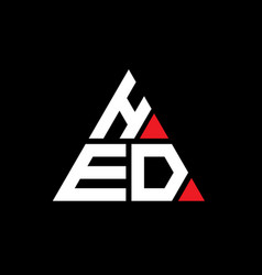 Hed Triangle Letter Logo Design