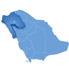 Map Of Saudi Arabia The Region Tabuk