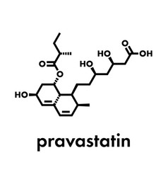 Pravastatin Cholesterol Lowering Drug Molecule