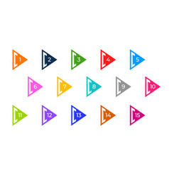 3d Directional Bullet Points Colorful Icon In Pack