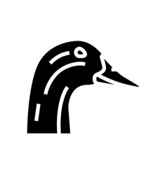 Goose Animal Zoo Glyph Icon