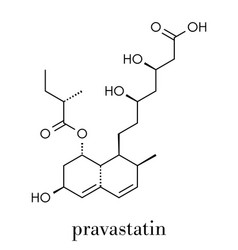 Pravastatin Cholesterol Lowering Drug Molecule