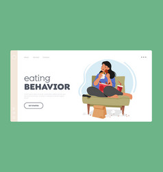 Eating Behavior Landing Page Template Overweight