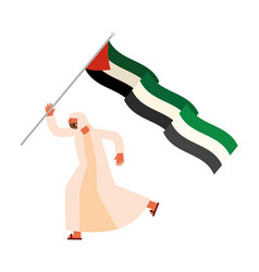 Palestine Save Man With Flag Design