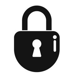 Privacy Locker Icon Simple Computer