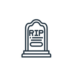 Rest In Peace Icon Isolated On White Background