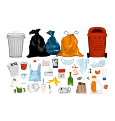 Various Garbage Icon Set