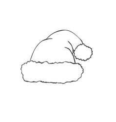 Hand Drawn Santa Claus Hat