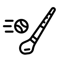 Hurling Stick Ball Icon Outline Style