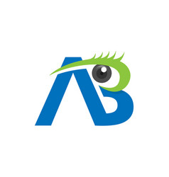 Initial Letter Ab For Eye Doctor Office