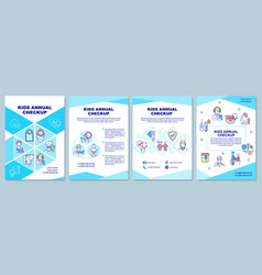 Kids Annual Checkup Brochure Template