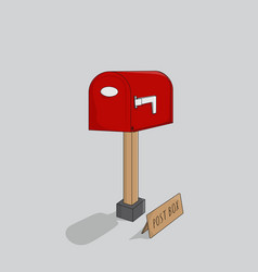 Little Post Box Design In Cartoon Design