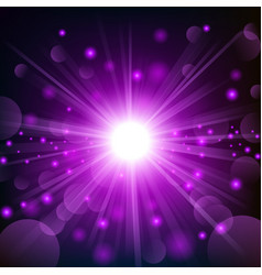 Violet Shine With Lens Flare Background