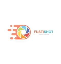 Fast Camera Shutter Logo Combination Speed