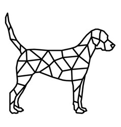 Simple Polygonal Stroke Dog Profile