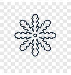 Snowflake Concept Linear Icon Isolated