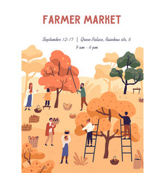 Announcement Seasonal Farmer Market With Place