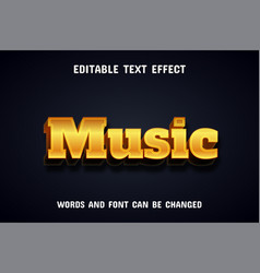 Music Text - Gold Text Effect Editable