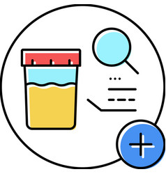 Urine Analysis Health Check Color Icon