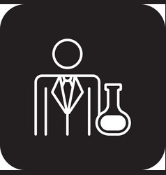 Data Scientist Management Icon With Black