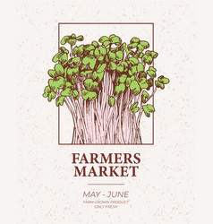 Farmers Market Microgreens Flyer