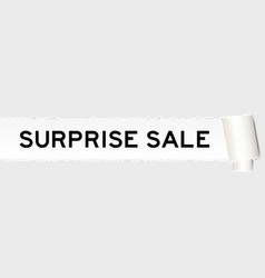 Ripped Gray Paper That Have Word Surprise Sale