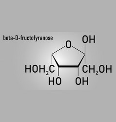 Fructose Or D-fructose Fruit Sugar Molecule