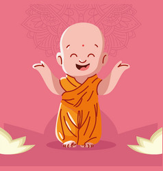 Happy Buddhist Monk