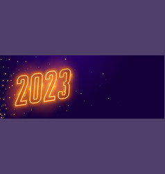 Neon Style 2023 Text For New Year Occasion