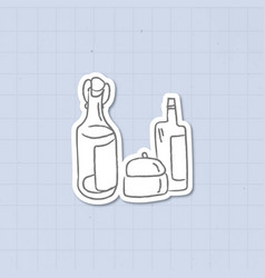 Set Of Condiment Sticker