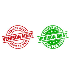 Venison Meat Round Seals With Distress Texture