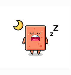 Brick Character Sleeping At Night