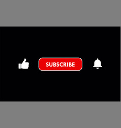 Like Subscribe Notification Bell Button Isolated