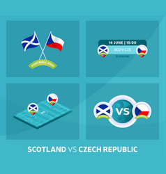 Scotland Vs Czech Republic Match Set Football