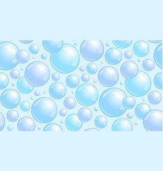 Soap Bubbles Seamless Pattern Repeated Foam