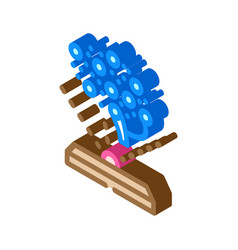 Human Brain Simulation Future Technology Isometric