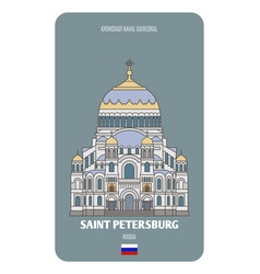 Kronstadt Naval Cathedral In Saint Petersburg