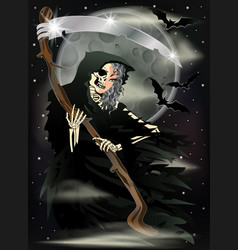 Lady Grim Reaper Halloween Vip Card