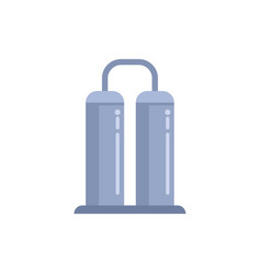 Milk Tank Factory Icon Flat Cheese