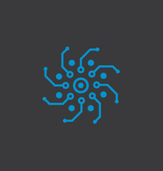 Cool Snowflake Template Icon