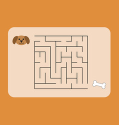 Maze Game Worksheet For Kids Dog And Bone