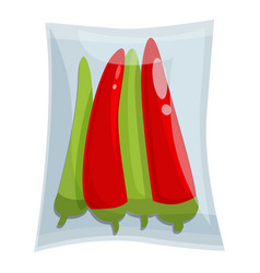 Pepper Pack Icon Cartoon Vacuum Bag