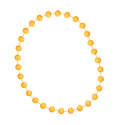 Yellow Mardi Gras Necklace