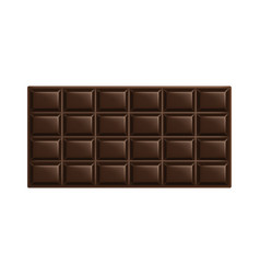 Dark Chocolate Bar Unwrapped Square Piece