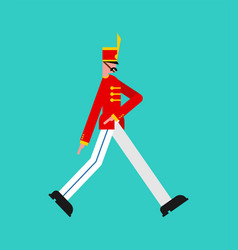 Soldier Marching Guardsman Isolated Guard